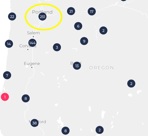 5G in Oregon - highest in Portland