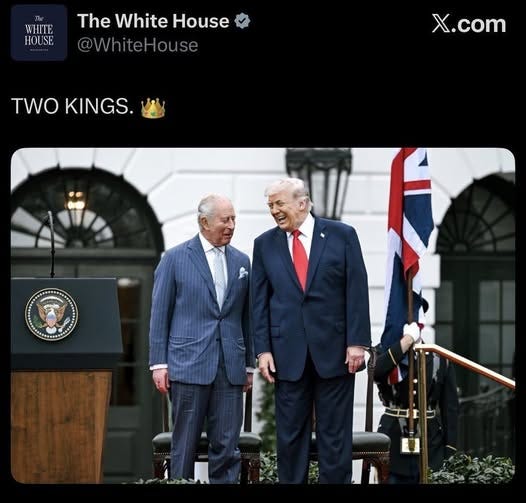May be an image of the Oval Office and text that says 'WHITE HOUSE The White House @WhiteHouse eHouse TWO KINGS. X.com +'