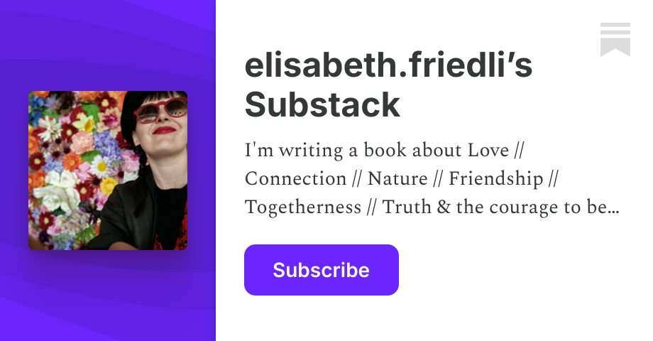 Was ist der Startingpoint? - elisabeth.friedli’s Substack
