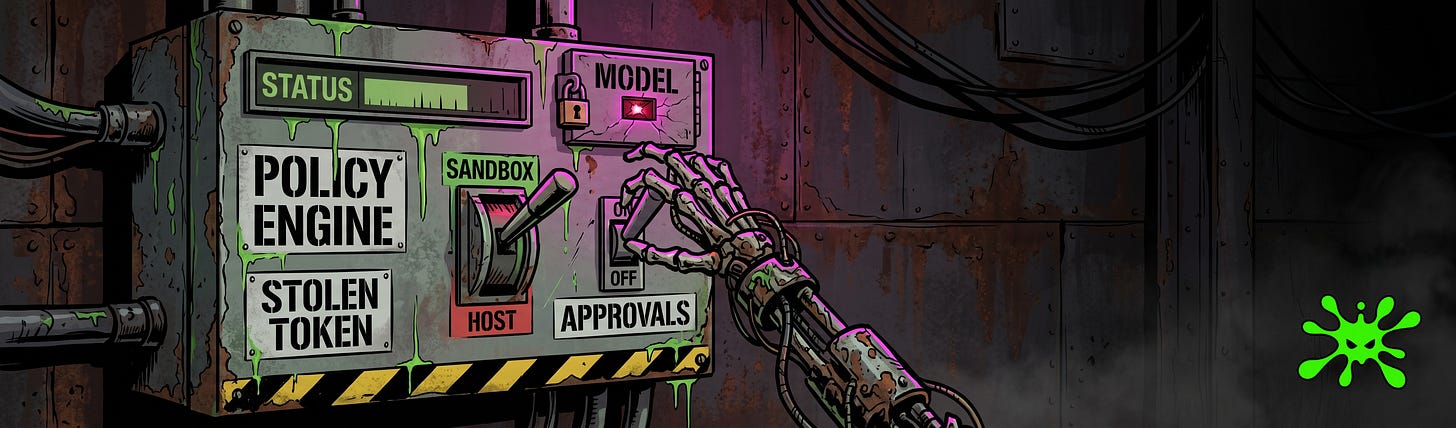 toxsec.com - Cisco Agent Runtime SDK, build-time policy enforcement, agent runtime security, AI agent guardrails, confused deputy agent, OpenClaw CVE-2026-25253, policy engine bypass, agentic AI attack