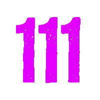 111 Angel Number Sticker - 111 Angel number Good luck - Discover & Share  GIFs