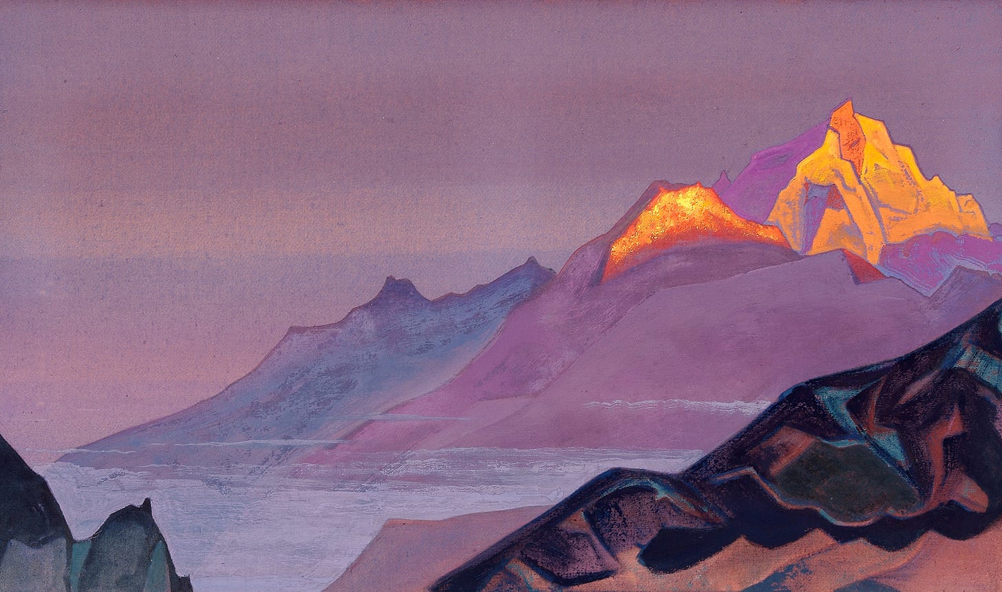 Nicolas Roerich — Chemin vers Shambala (1933)