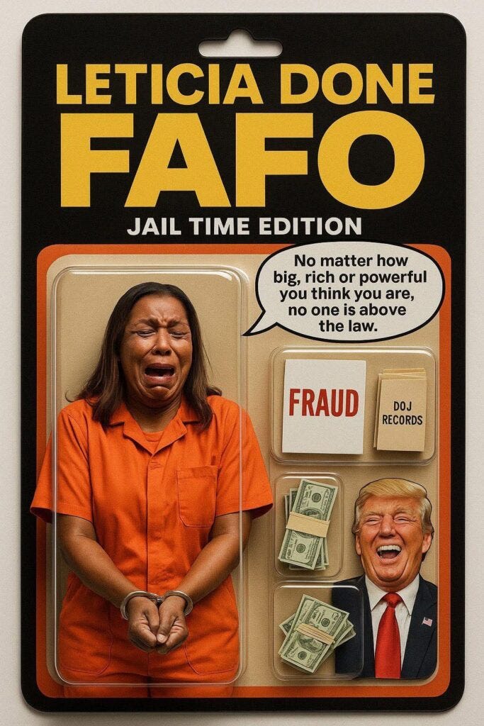 Peace Abroad and Payback at Home: Trump’s second term delivers. From Tish James’s fall to Antifa’s exposure, America enters a New Golden Age.