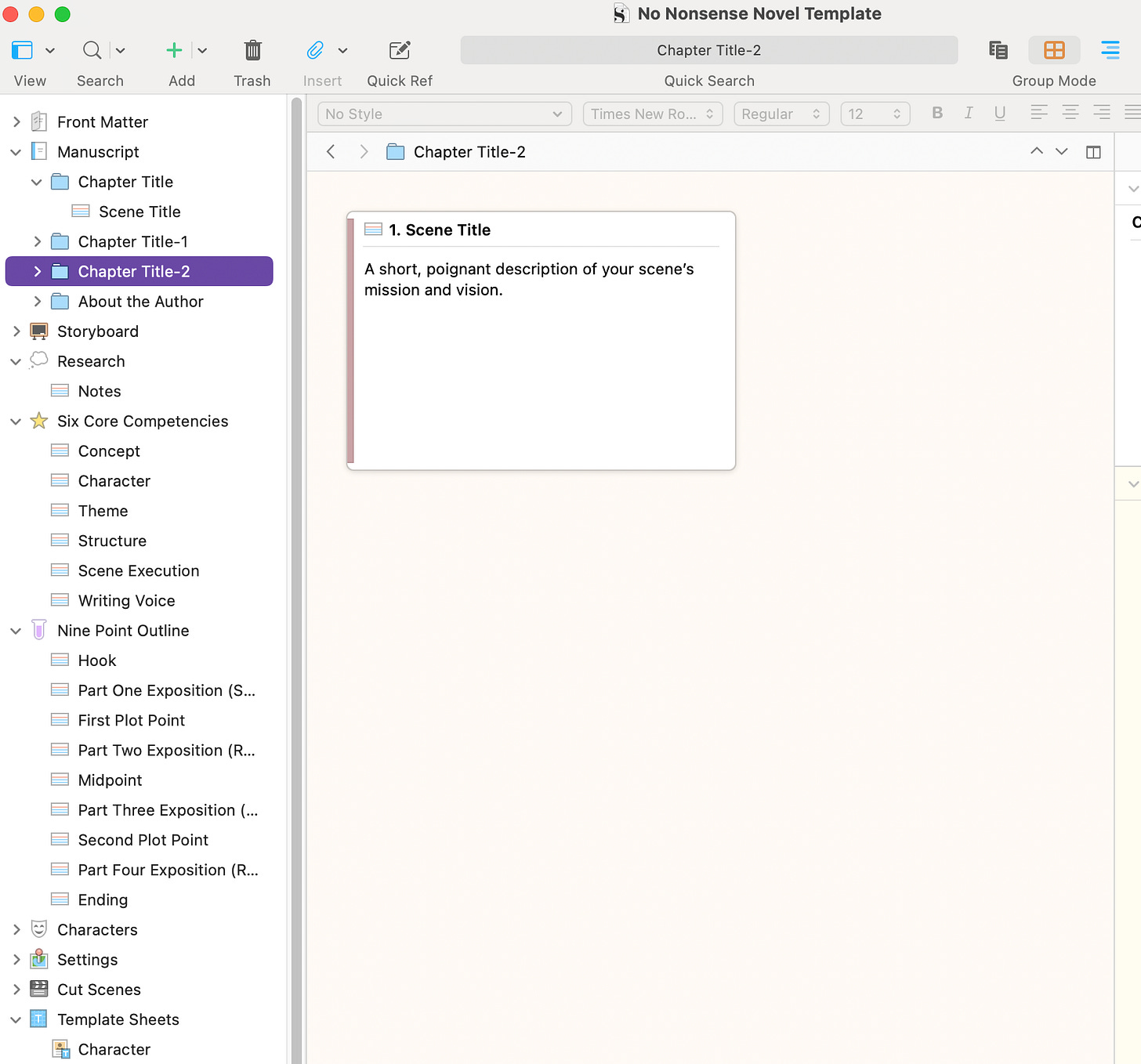 Folder and Outline panel screenshot