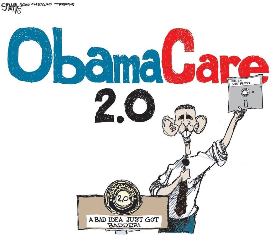 Political Cartoons - Obamacare - Obamacare 2.0 - Washington Times