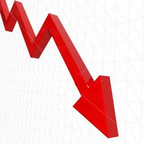 downward trend line chart downward trend line chart
