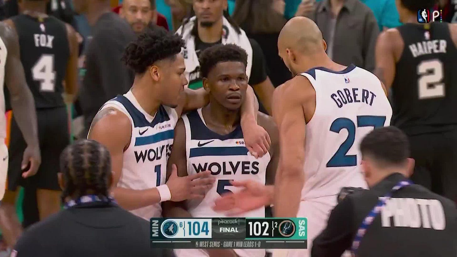 Timberwolves 104-102 Spurs (May 4, 2026) Final Score - ESPN