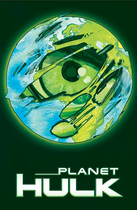 Planet Hulk #1 Sketches