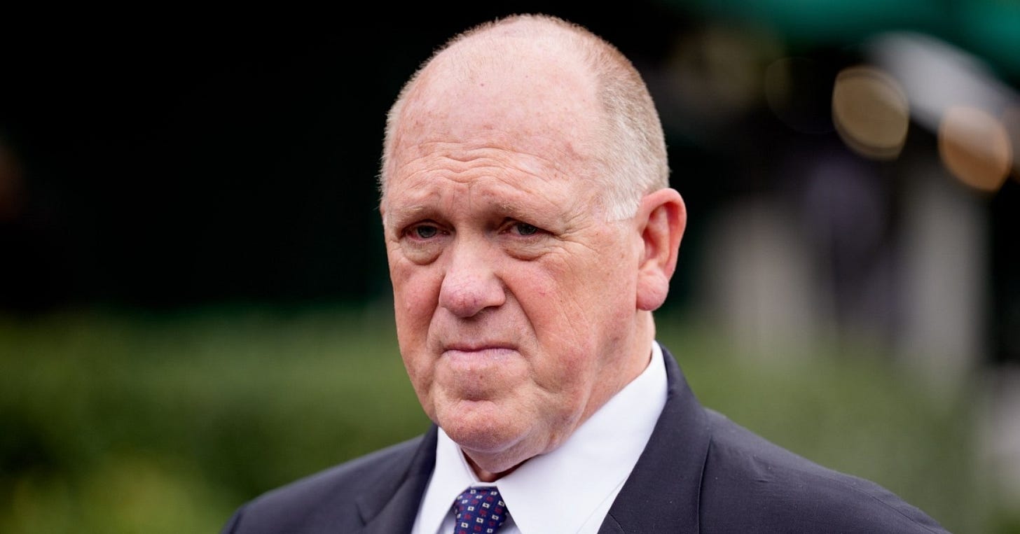 Trump border czar Tom Homan doesn’t deny MSNBC report he took $50,000 from  undercover FBI agents
