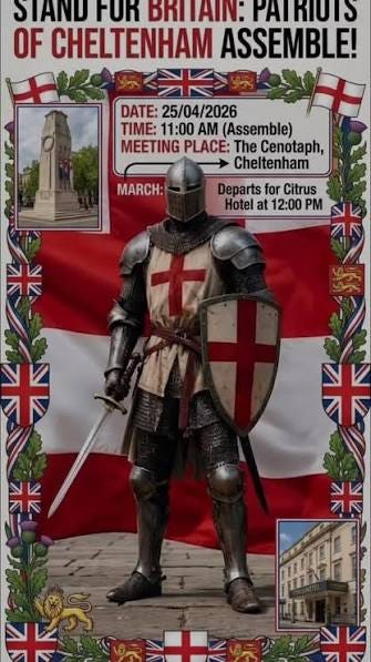 Man dressed as a knights Templar protest out side Downing Street  #knightstemplar #downingstreet #london #protest | Marks London reels |  Facebook