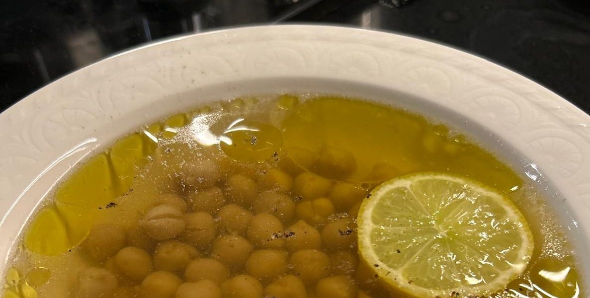 Special delivery: chickpeas in broth w/ zesty basmati rice