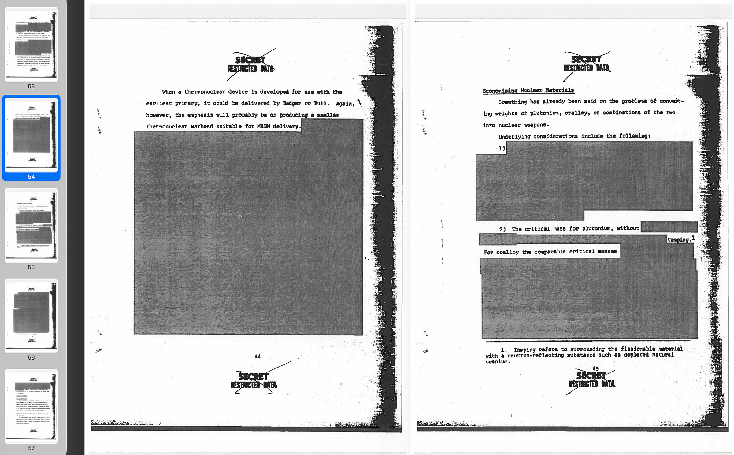 The September 1962–now partially declassified–report, “The Communist Chinese Nuclear Threat: Warheads and Delivery Vehicles (U)” by Donald B. Keesing still contains numerous and extensive redactions. The September 1962–now partially declassified–report, “The Communist Chinese Nuclear Threat: Warheads and Delivery Vehicles (U)” by Donald B. Keesing still contains numerous and extensive redactions.
