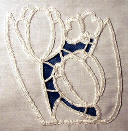 How to stitch cutwork embroidery designs