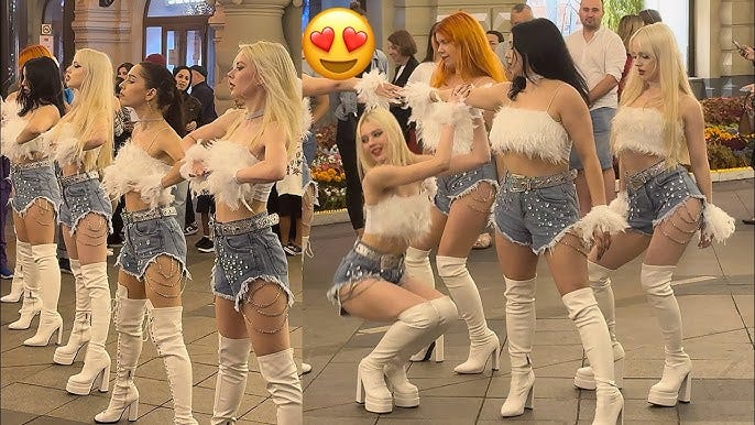 🔥HOT NIGHT LIFE OF RUSSIA,JULY-2024‼️Beautiful dancing girls👀💃👍Walk at  the night Center of Moscow