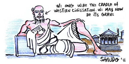 rafa-sanudo-cartoon-greek-vote-gods rafa-sanudo-cartoon-greek-vote-gods