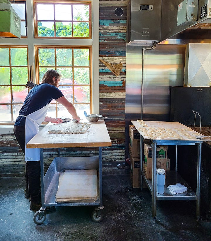 Hole Doughnuts kitchen & register