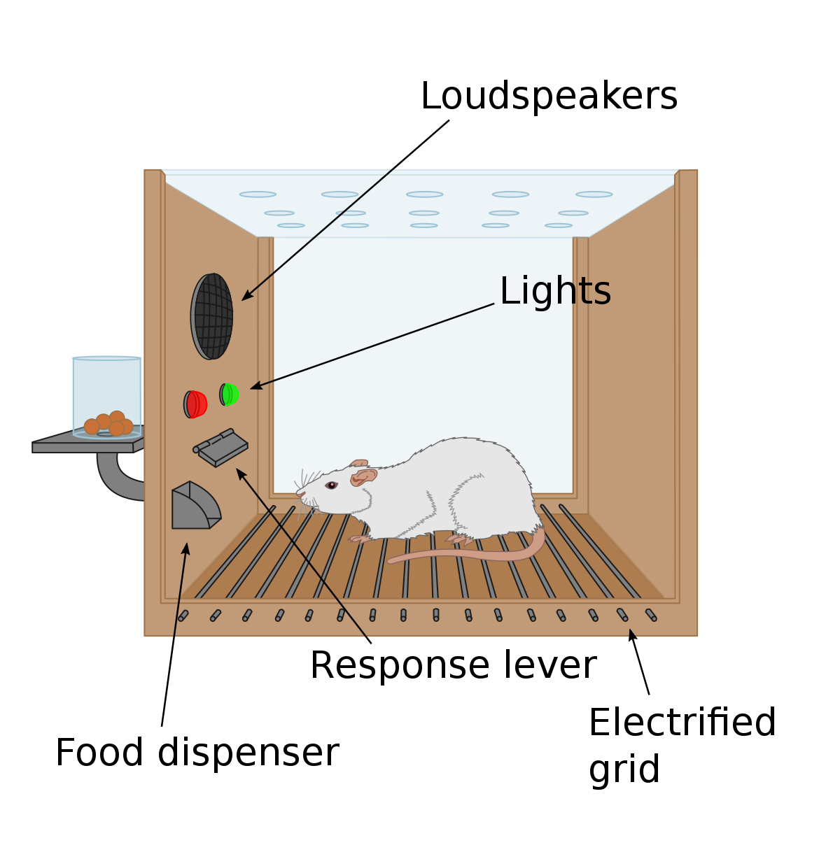 https://upload.wikimedia.org/wikipedia/commons/thumb/b/b4/Skinner_box_scheme_01.svg/1200px-Skinner_box_scheme_01.svg.png