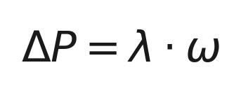ΔP = λ · ω