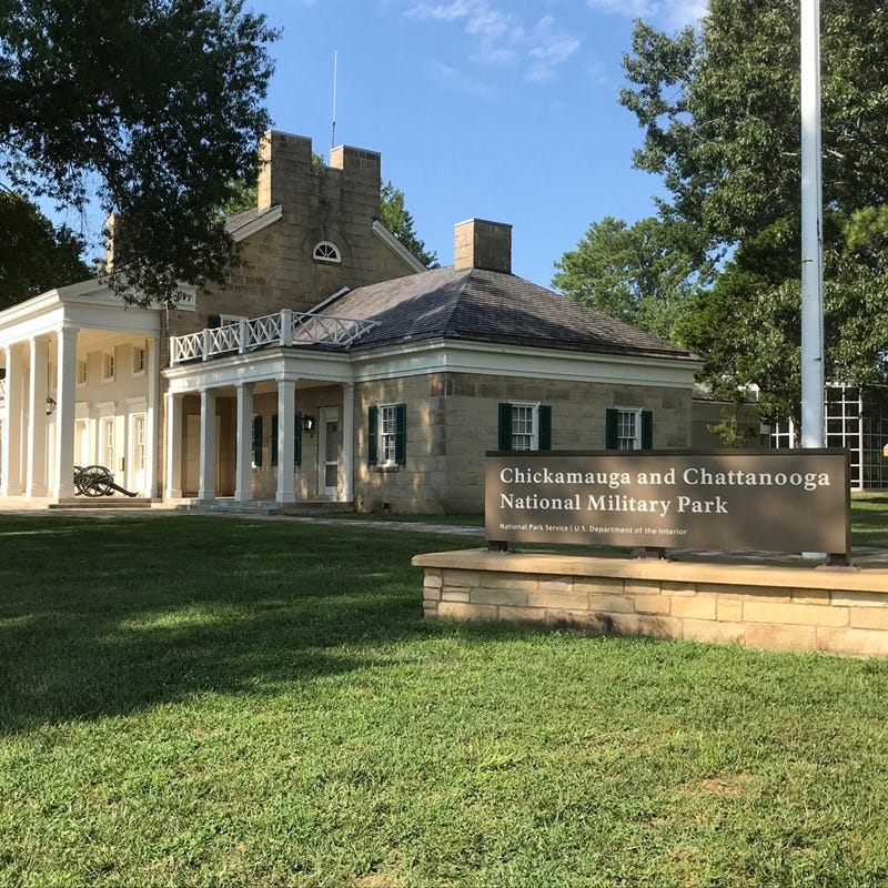 Park’s visitor’s center and museum where the driving tour begins. National Park Service photograph. Park’s visitor’s center and museum where the driving tour begins. National Park Service photograph.