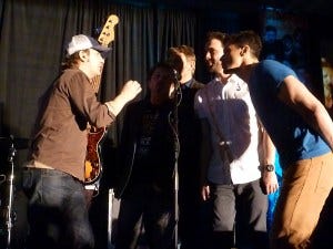 Richard, Curtis, Mark P, Gil and Matt back up Rob