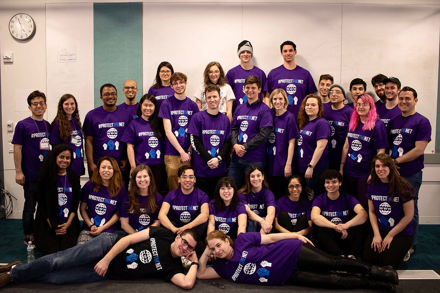 Beth Rosenberg (front right) and the TK Hackathon Team