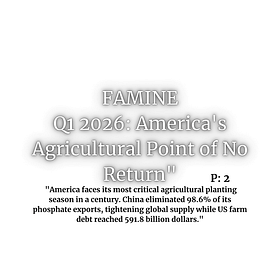 The Phosphate Time Bomb: Structural Fragility in American Agriculture