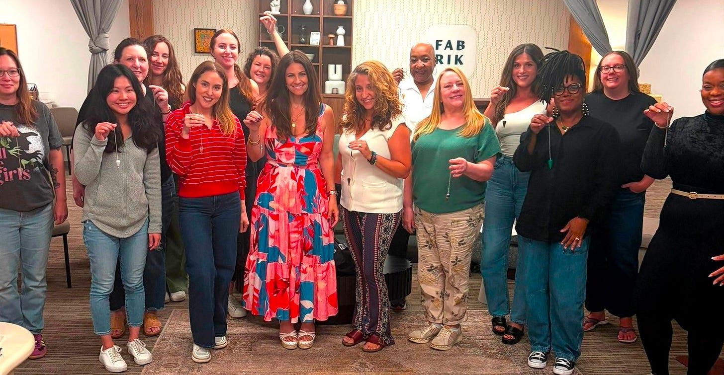 a very powerful group of women who have just learned how to trust their intuition through the sway test, muscle testing, and by using a pendulum at the Heal Everything live event in Chicago a very powerful group of women who have just learned how to trust their intuition through the sway test, muscle testing, and by using a pendulum at the Heal Everything live event in Chicago
