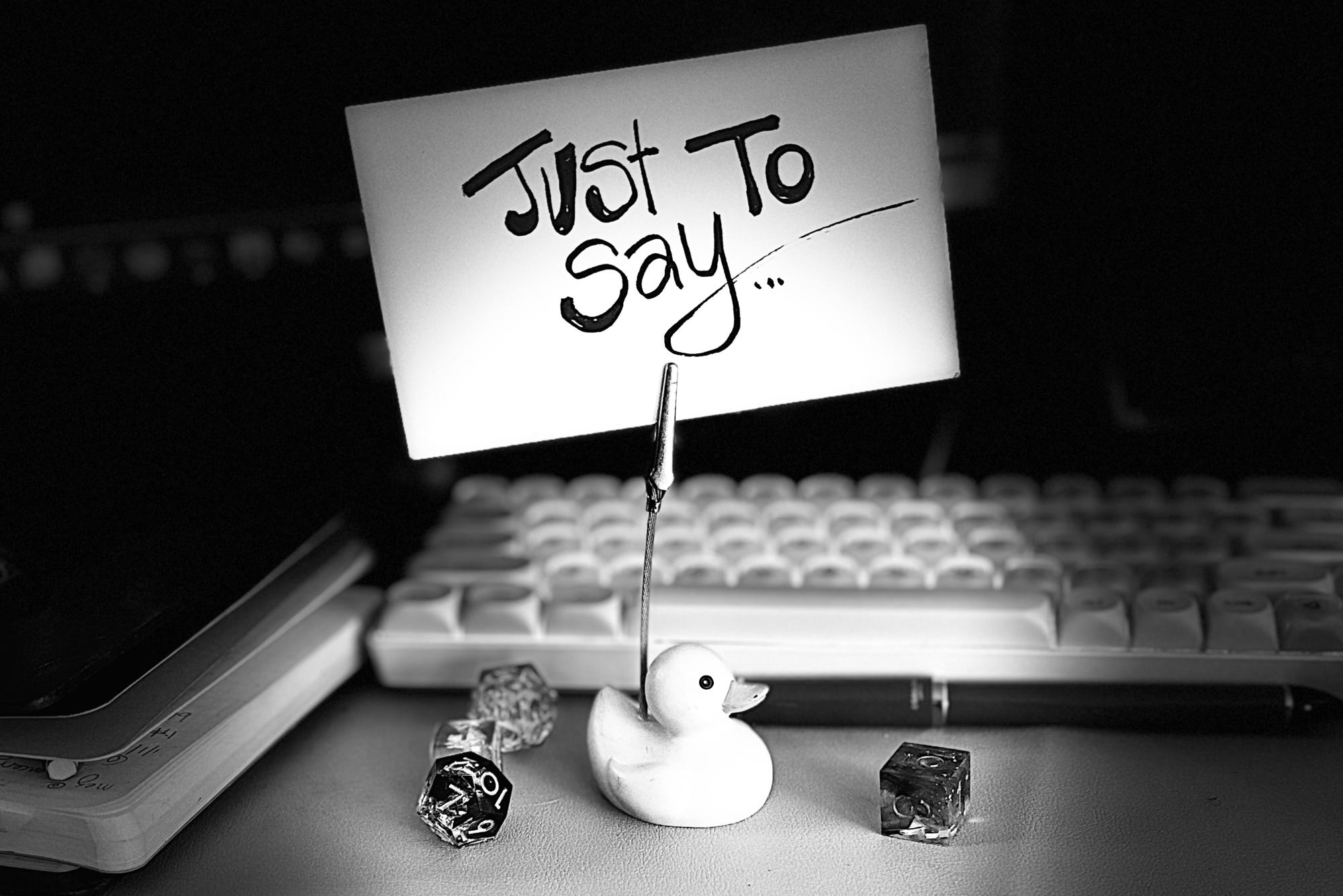 A note just to say