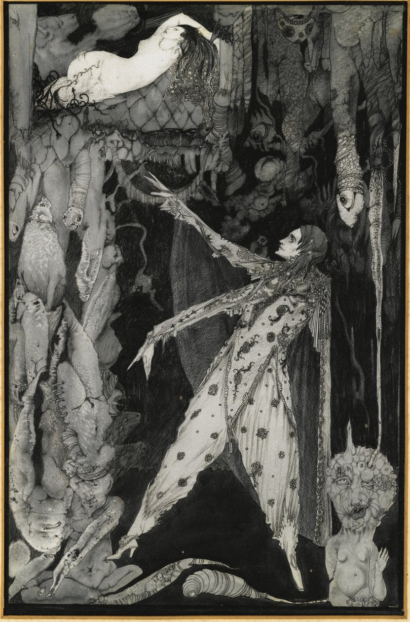 Illustration to Goethe's Faust by Harry Clarke