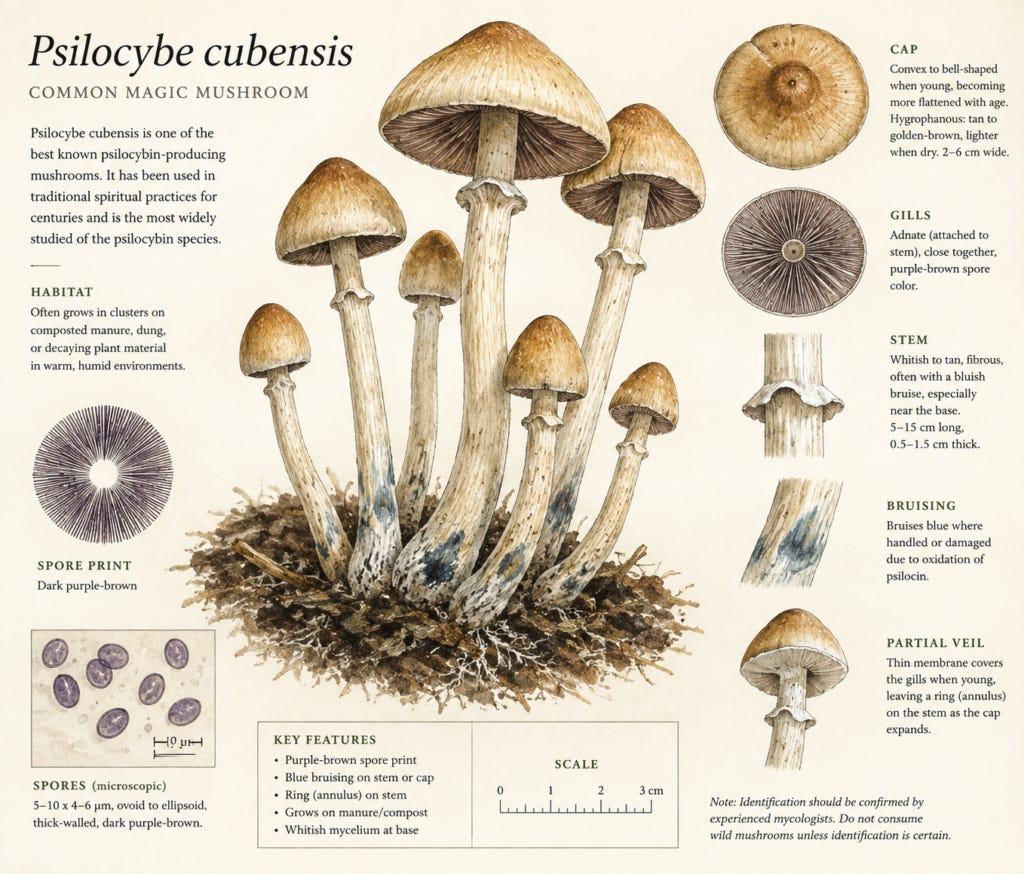 Mushrooms guide AI generated
