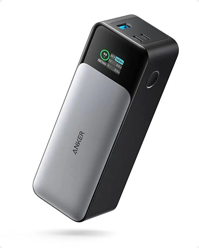 The Anker 737 should double the run time of most Chromebooks
