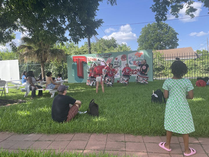 Kojaks Houston (left) and Project Row Houses Public Art Park (2025)