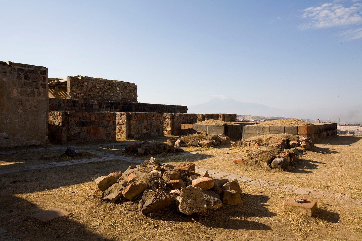 Ruins of the Susi temple in Erebuni