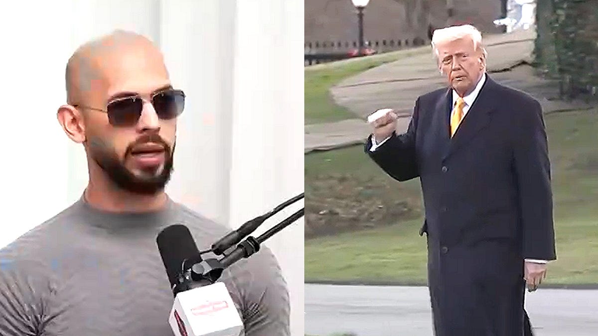 Donald Trump's Son Was Caught On Tape Praising Jailed Andrew Tate To His Face: 'How Ya Doing Buddy?'