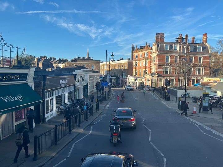 Photo of streets through Blackheath Village and Common.