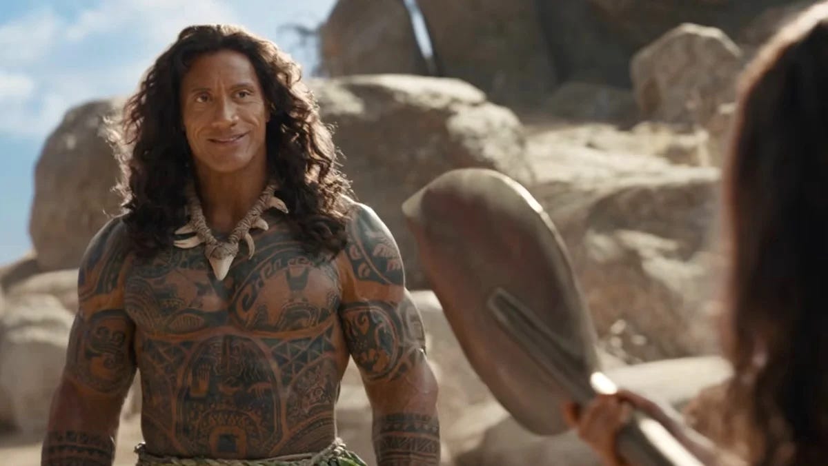 MOANA Trailer Introduces Dwayne Johnson's Live-Action Maui - Nerdist