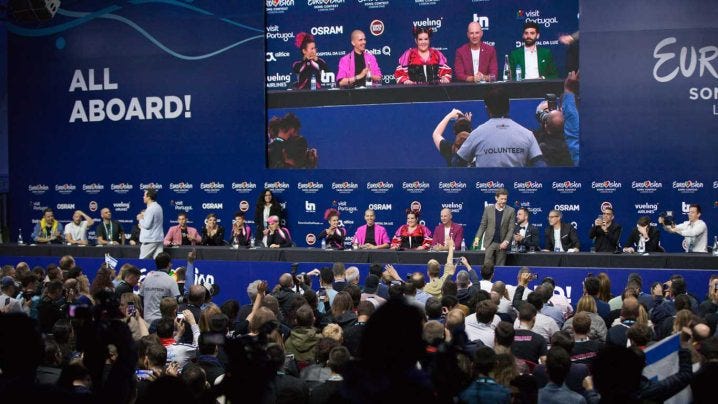 Den israeliska vinnaren Netta vid Eurovision Song Contest 2018 i Lissabon. Foto: Wouter van Vliet/EuroVisionary via Wikimedia Commons (CC BY-SA 4.0)