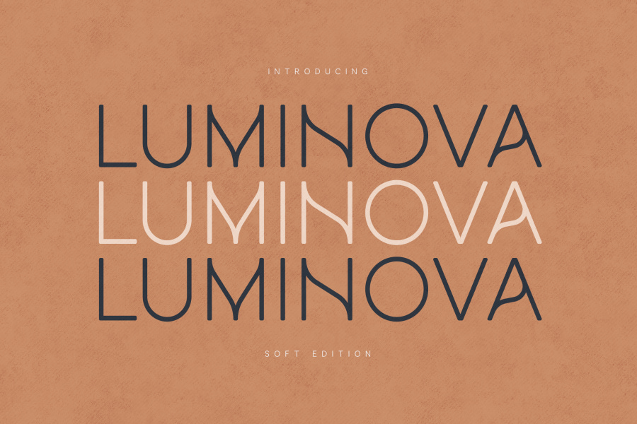 Luminova Modern Geometric Sans Serif Font