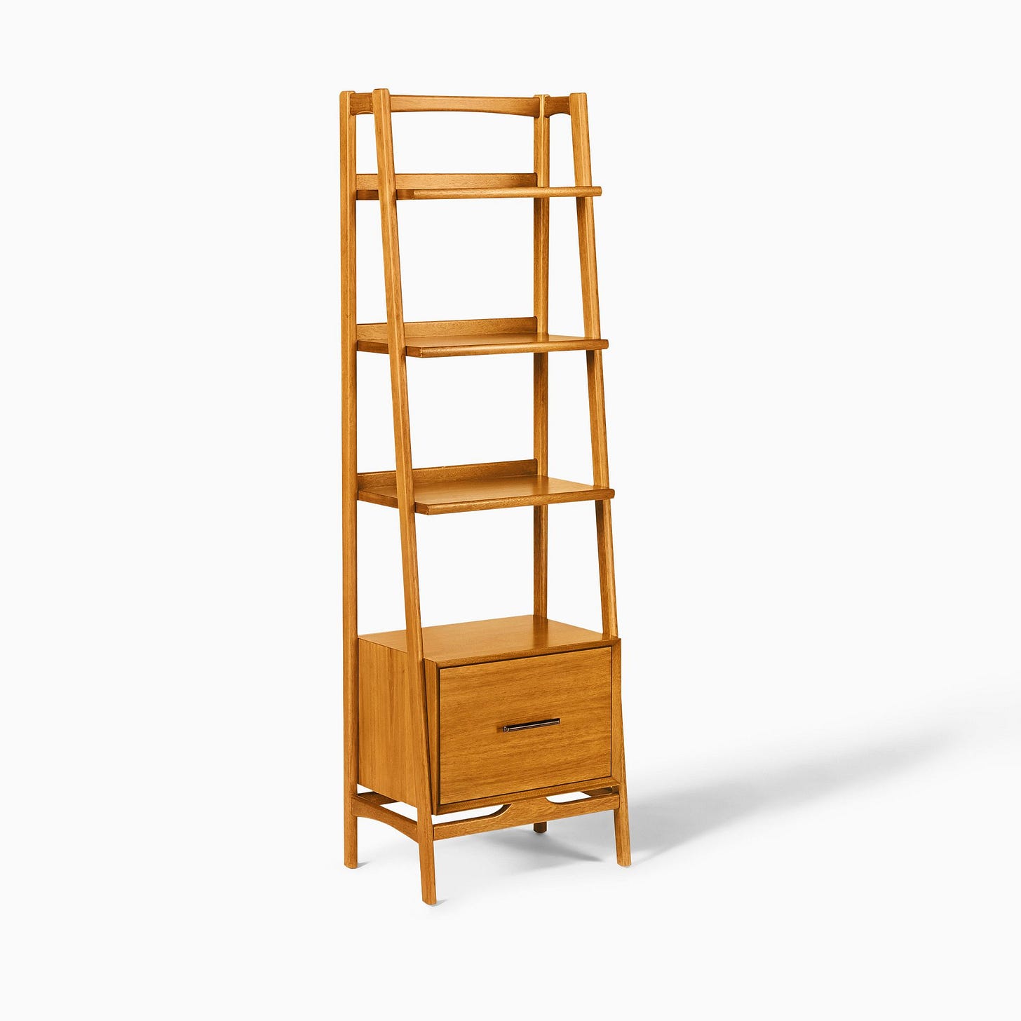 Alt image 1 for Mid-Century Bookshelf w/ Drawer (22")