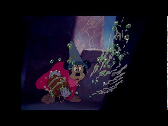 Fantasia(1940) - The Sorcerer's Apprentice, Third Part - YouTube