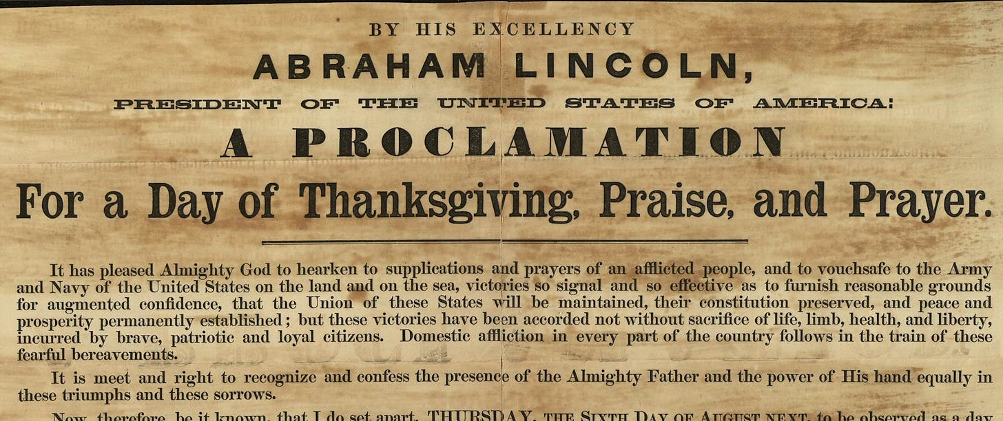 Lincoln and Thanksgiving | Abraham Lincoln Presidential Library and Museum Lincoln and Thanksgiving | Abraham Lincoln Presidential Library and Museum