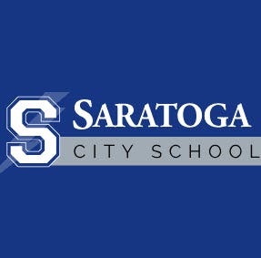 Logos of the Saratoga Springs City School District and the City logo