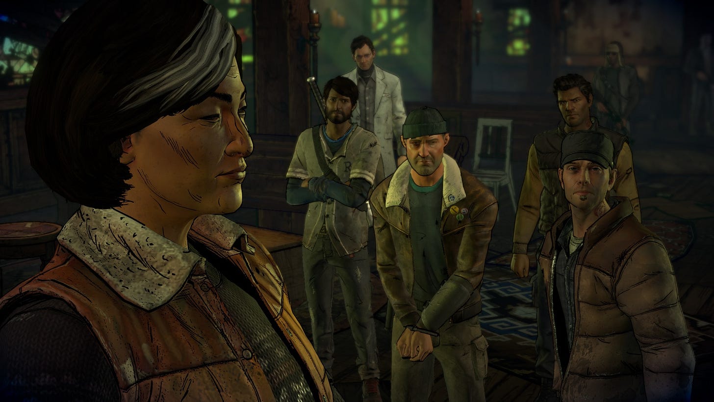 Μία cutscene στο The Walking Dead: A New Frontier Μία cutscene στο The Walking Dead: A New Frontier