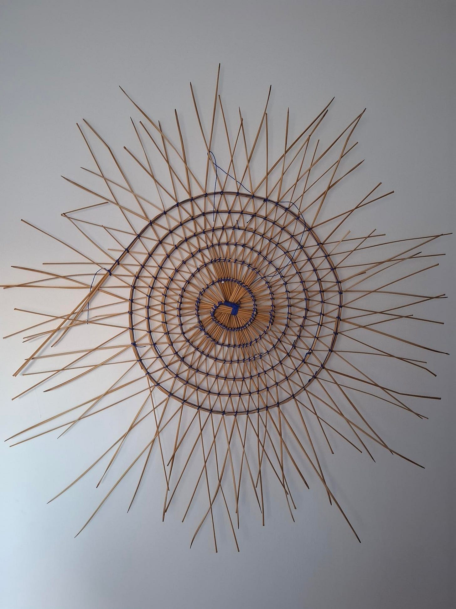 Basket weaving on the wall