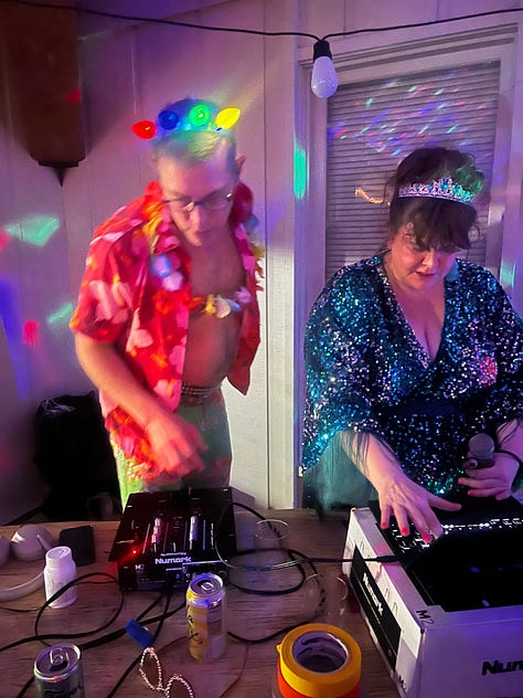 Resistance members and ass-shakers at the monthly CUNTh Club Resistance Dance Party
