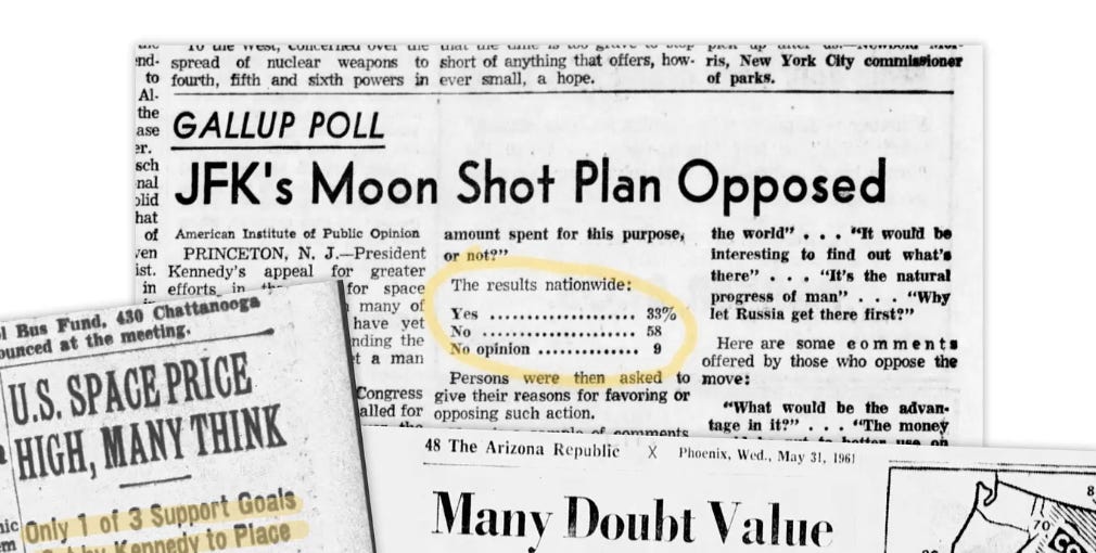 Most Americans Opposed the Moon Landing