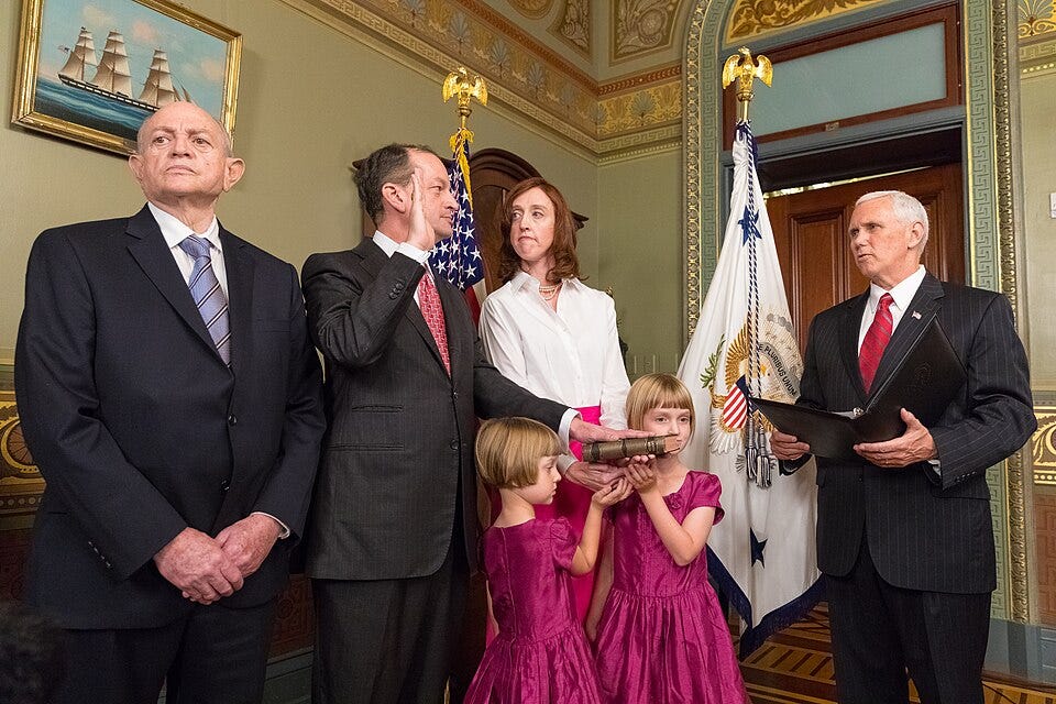 File:DOL Secretary Alexander Acosta swearing in April 28, 2017.jpg File:DOL Secretary Alexander Acosta swearing in April 28, 2017.jpg