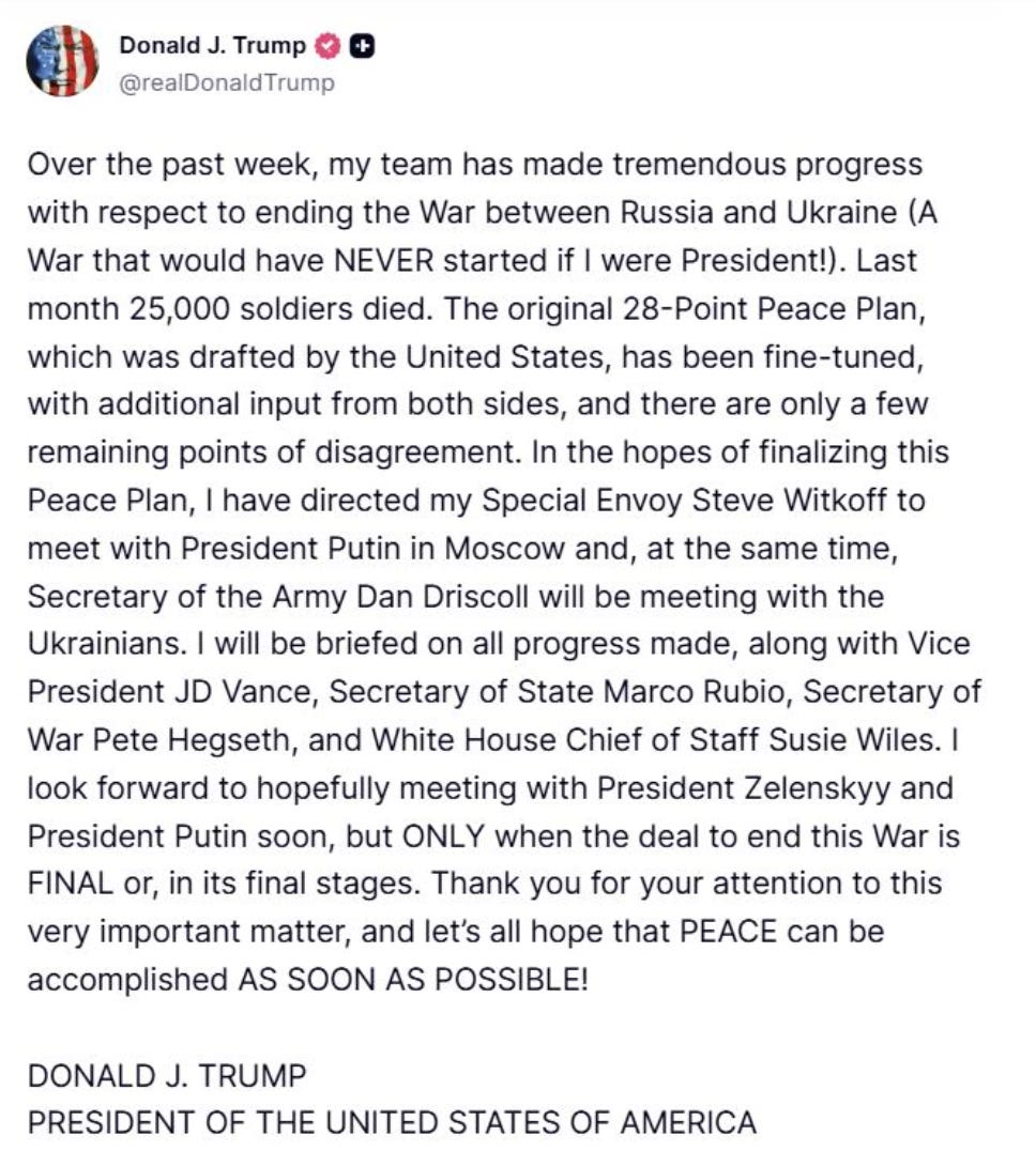 Ukraine Peace Plan: Reading Trump’s 28-Point Ceasefire, Line by Line