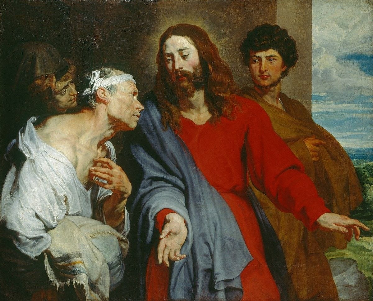 Christ Healing the Paralytic, by Anthony Van Dyck 1619 | Famous ... Christ Healing the Paralytic, by Anthony Van Dyck 1619 | Famous ...