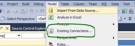 SSAS Tabular model edit query table connection SSAS Tabular model edit query table connection
